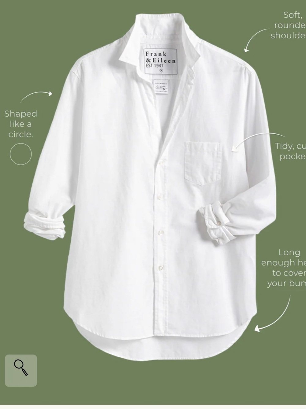 Frank & Eileen White women Casual Button-Down Shirt